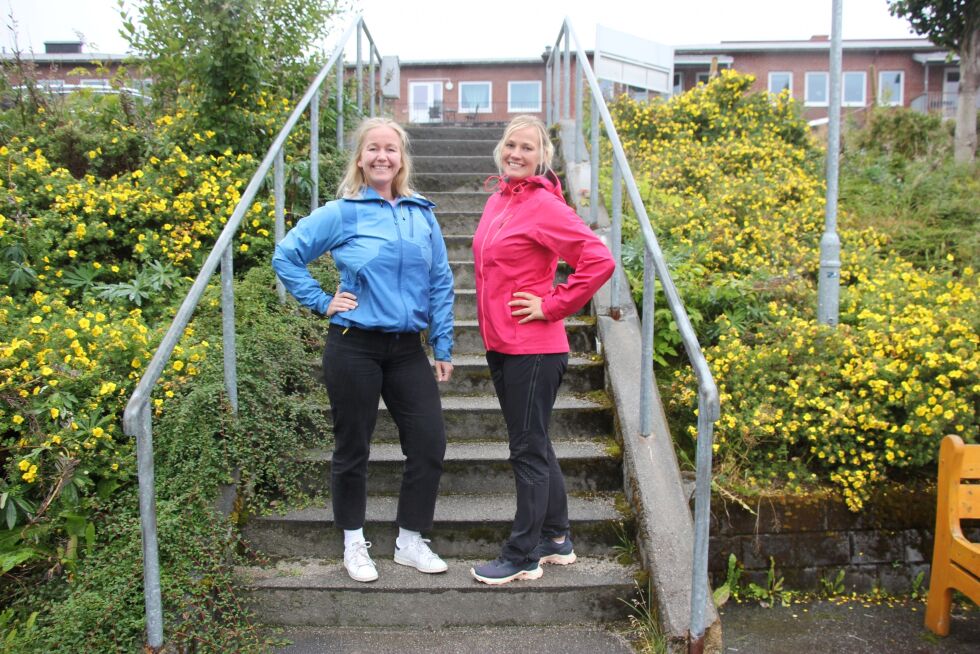 Anne Kate Edvardsen og Solveig Ulrikke Sandeggen hjelper deg om du ønsker en sunnere livsstil.
 Foto: Andreas Gatare Øvergård