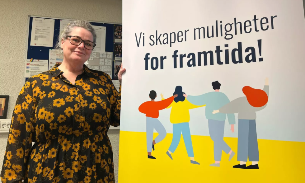Rektor Anita Frelsøy ved Ytre Namdal videregående skole er godt fornøyd med søkertallene før høstens skolestart.
 Foto: Arkivfoto