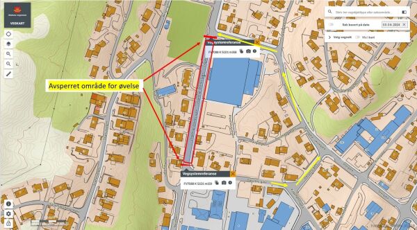 Derfor stenges en vei i Rørvik
