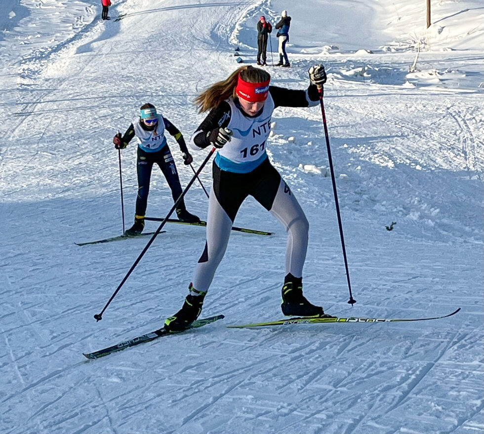 Ingrid Reppen Rosenvinge (14) deltok i Midt-Norsk mesterskap på Steinkjer forrige helg.
 Foto: Kolvereid IL