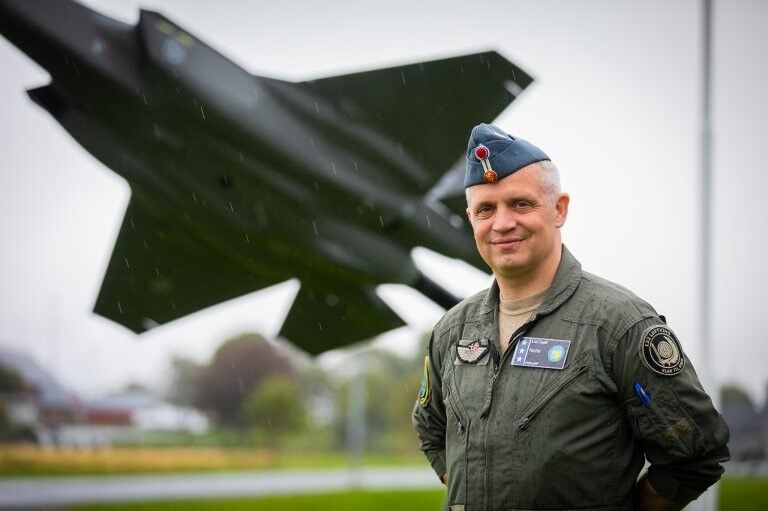 Oberst Martin Thu Tesli, sjef for 132 luftving
 Foto: Ole Andreas Vekve