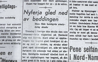 Drama da ferja "Ottersøy" skulle slipsettes