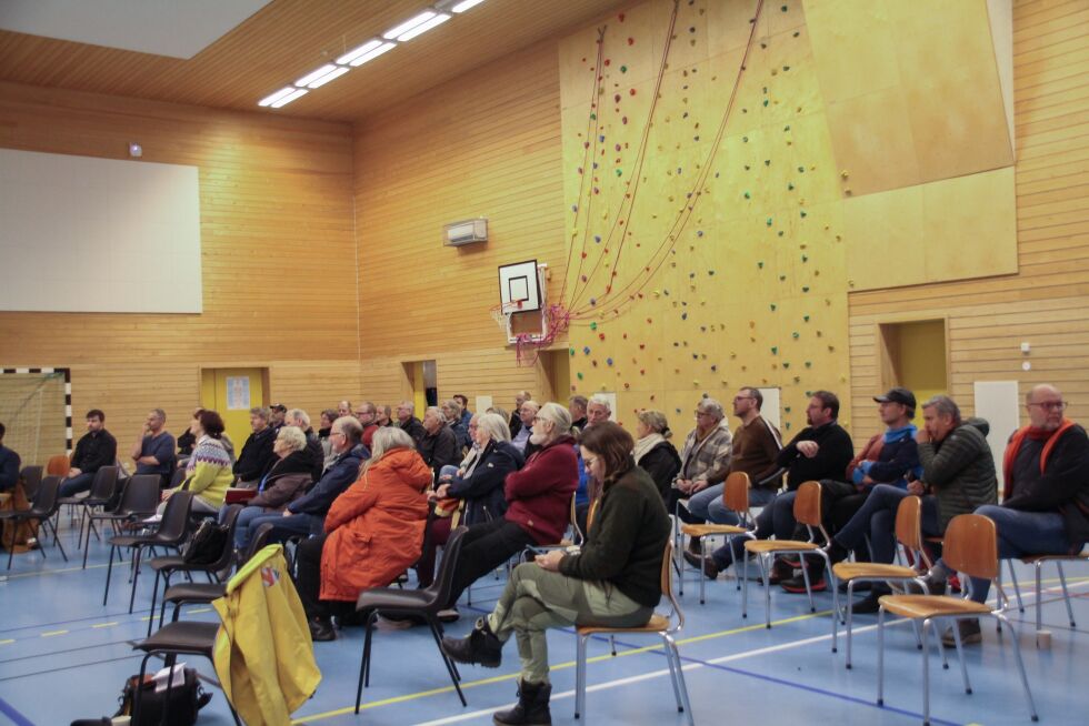 Folkemøtet på Leka ble avholdt sist onsdag.
 Foto: Hild Dagslott