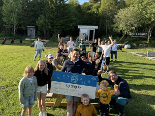 Nærøysund golfklubb  vant 50.000 kroner
