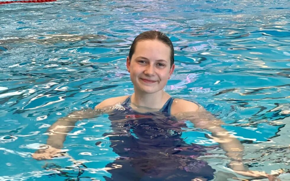 Stella Sørli Hanssen deltar denne helga i NM i svømming.
 Foto: Arkivbilde