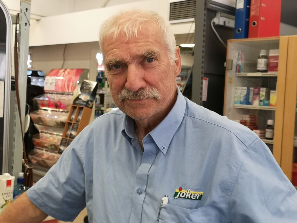 Kjøpmann Erling Ulsund, Joker Austafjord.
 Foto: Heidi Arnøy