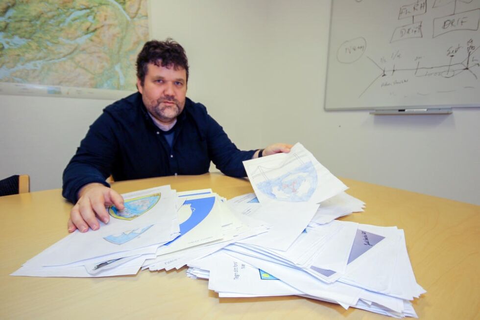 Kommunikasjonsrådgiver Morten Wengstad i Nærøysund kommune er svært godt fornøyd med alle forslagene som har kommet inn.