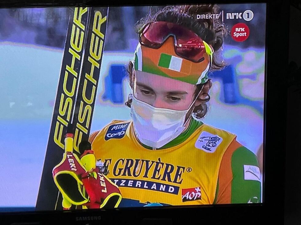 Thomas Westgård var fornøyd med 9. plass i dagens Tour de ski.
 Skjermdump