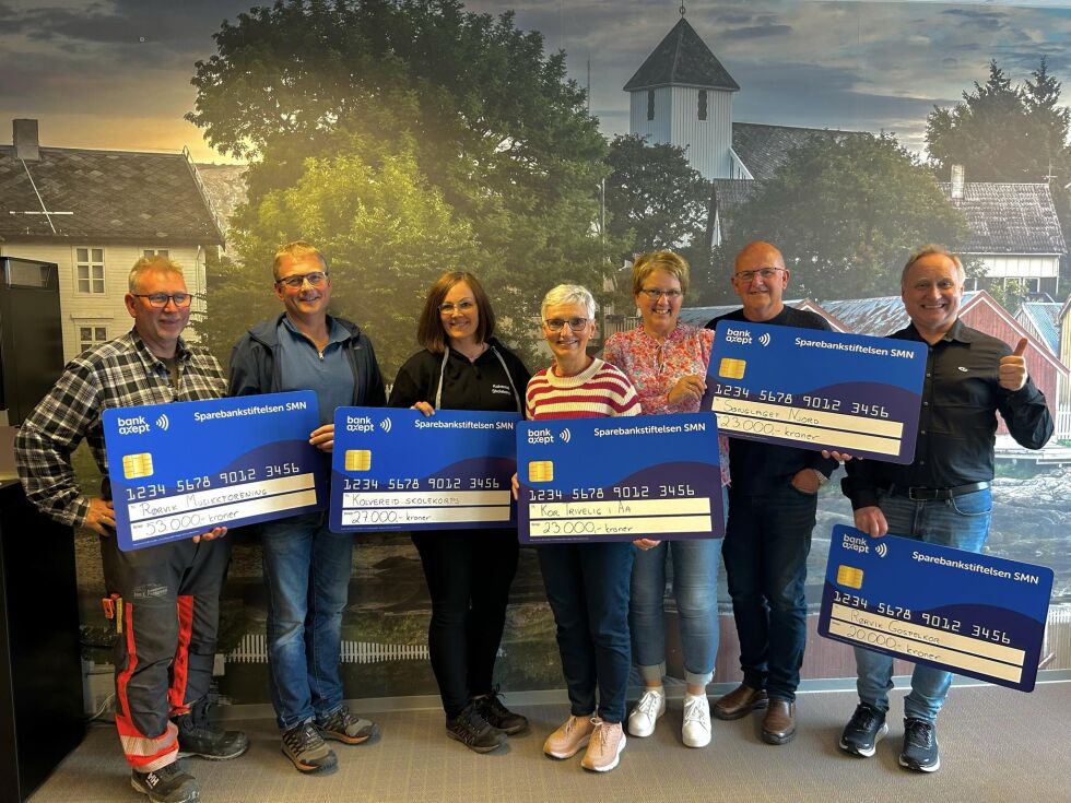 En stolt forsamling av lokale kor og korps feirer generøs støtte fra Sparebankstiftelsen hos Sparebank 1 SMN.
 Foto: Kristin Storfjord