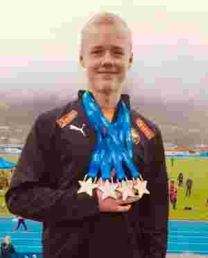 Medaljegrossisten William (14) med hele fire medaljer i NM
