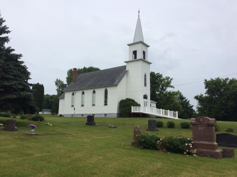 East Moe kirke, hvor Ørjans forfar er begravd.