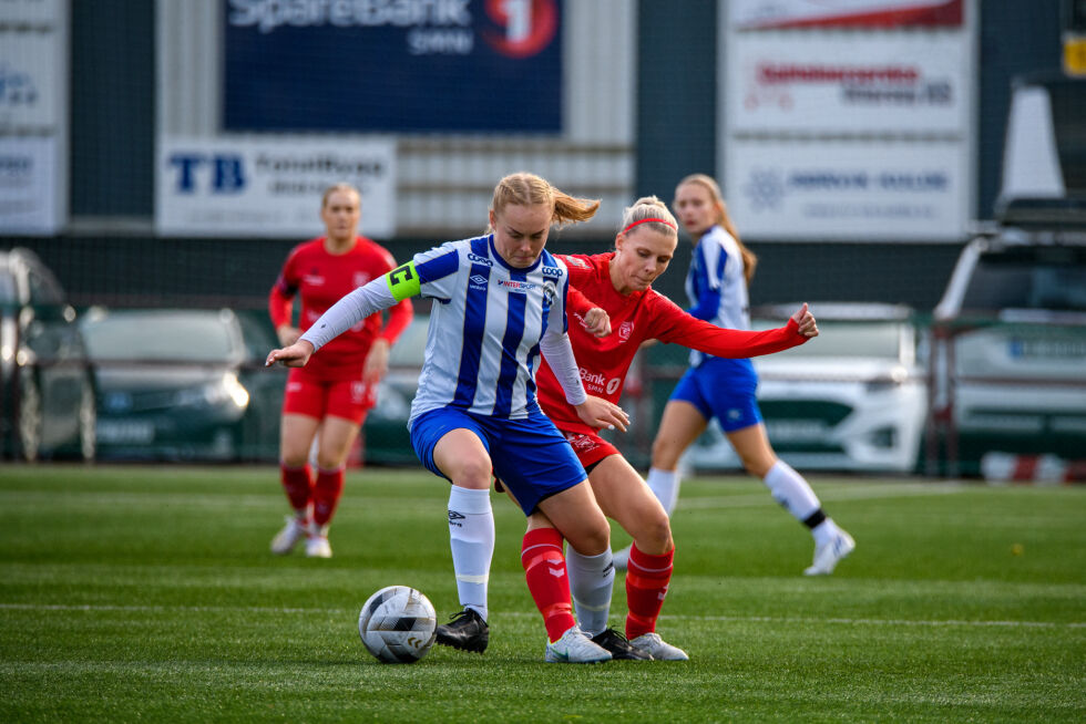 Josefine Leivik Hestad og resten av Rørviklaget har nå to uker frem til neste seriekamp mot serieleder Levanger/Sverre/Skogn.
 Foto: Robin Nordlander