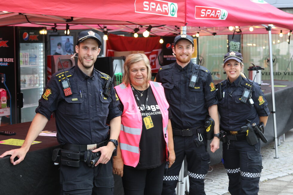 Lederen for Kolvereiddagene, Randi Tanberg Finne, var svært godt fornøyd med politiet under hele arrangementet.
 Foto: Knut Sandersen