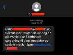 Mange nordmenn utsatt for utpressing via SMS i helgen
