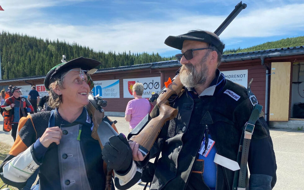 Skytterparet Else Restad og Snorre Rolandsen.
 Foto: privat/arkiv