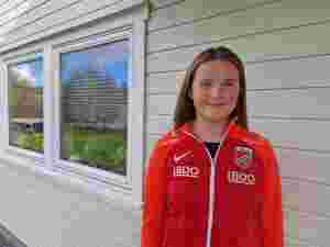 Sanna (13) fra Rørvik tatt ut på kretslaget i fotball