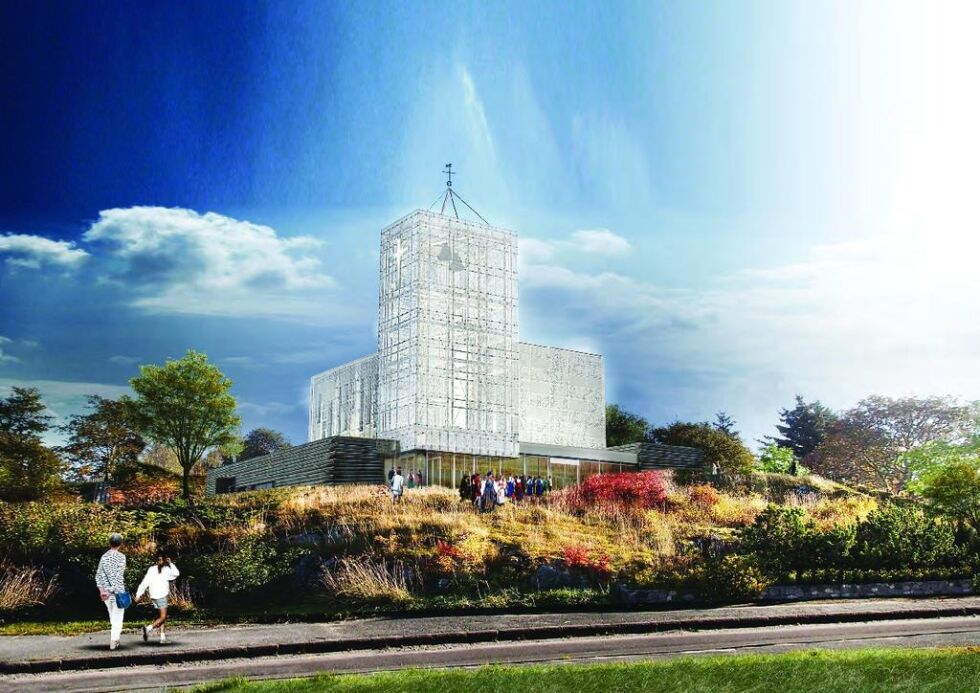 Fugl Fønix reiser seg nå endelig på kirkehaugen.
