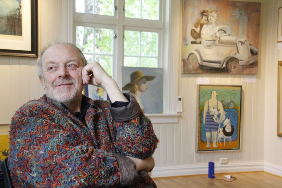 Magne Olav har lekt med tanken om å skape et kunstmuseum i mange år. Nå sitter han midt i drømmen.
Foto: Lillian Lyngstad