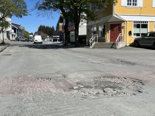 Nå skal denne gata i Rørvik bli oppgradert