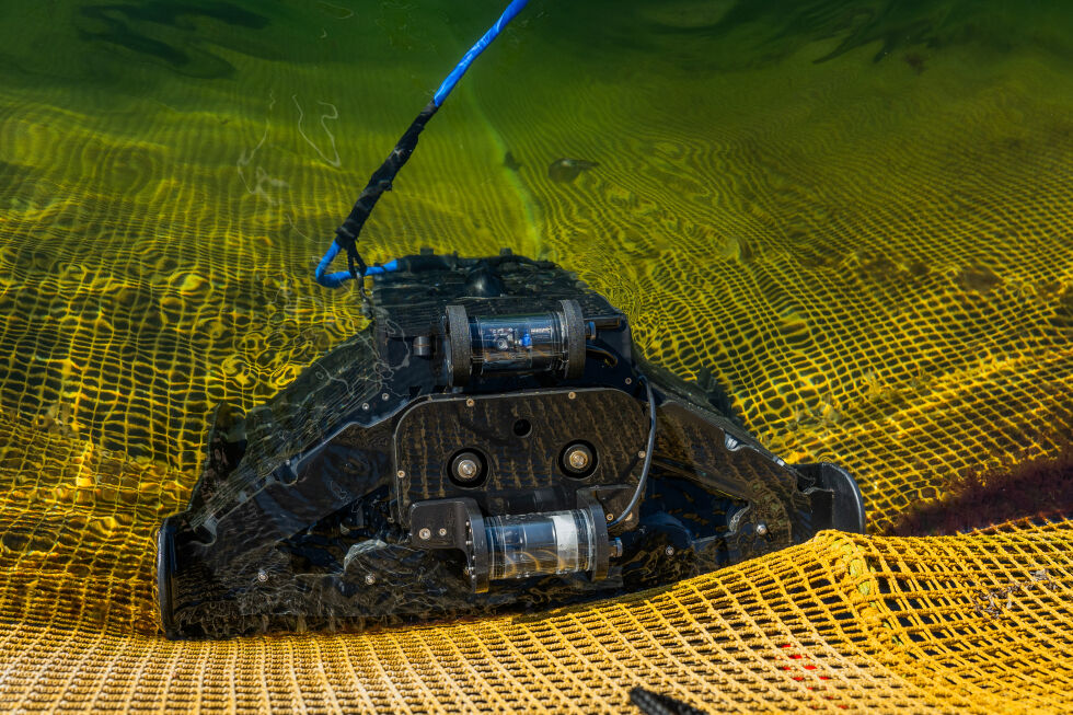 Autonome børsteroboter effektiviserer not-renholdet, forbedrer biosikkerheten og bidrar til bedre fiskehelse og økt bærekraft.
 Foto: Remora Robotics