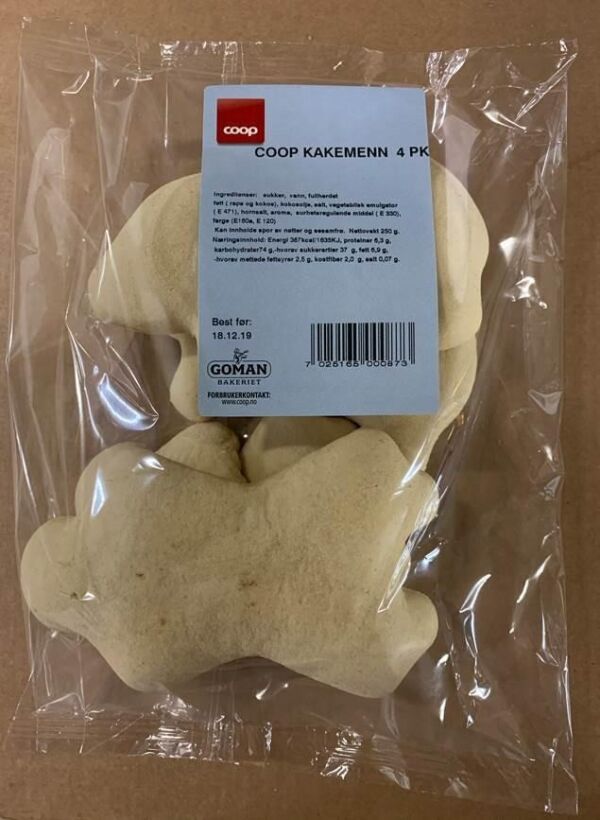 Tilbakekaller feilmerkede kakemenn
