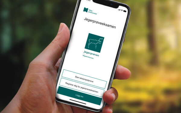 Jegerprøveeksamen er nå en app
