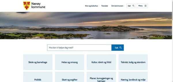 Nærøy med ny nettside