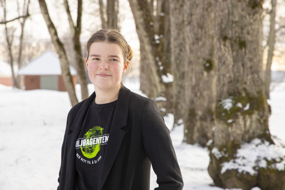 Johanna Hillevi Sørensen (13) er med i Barnas klimapanel.
 Foto: Wanda Nordstrøm