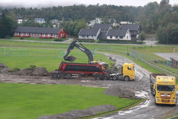 Grunnarbeidet har startet