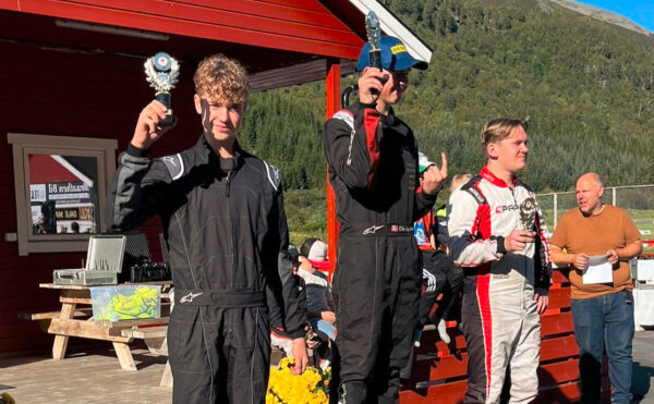 Joel (16) med sin første pallplass i senior