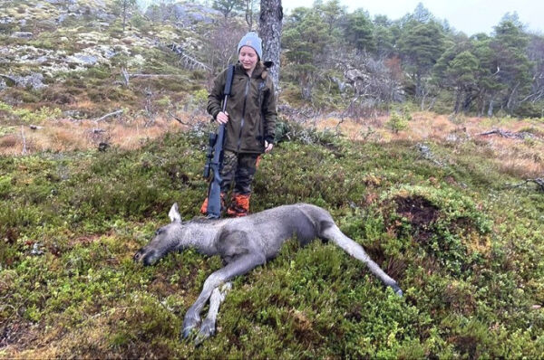 Ingrid felte tre elger på en og samme dag