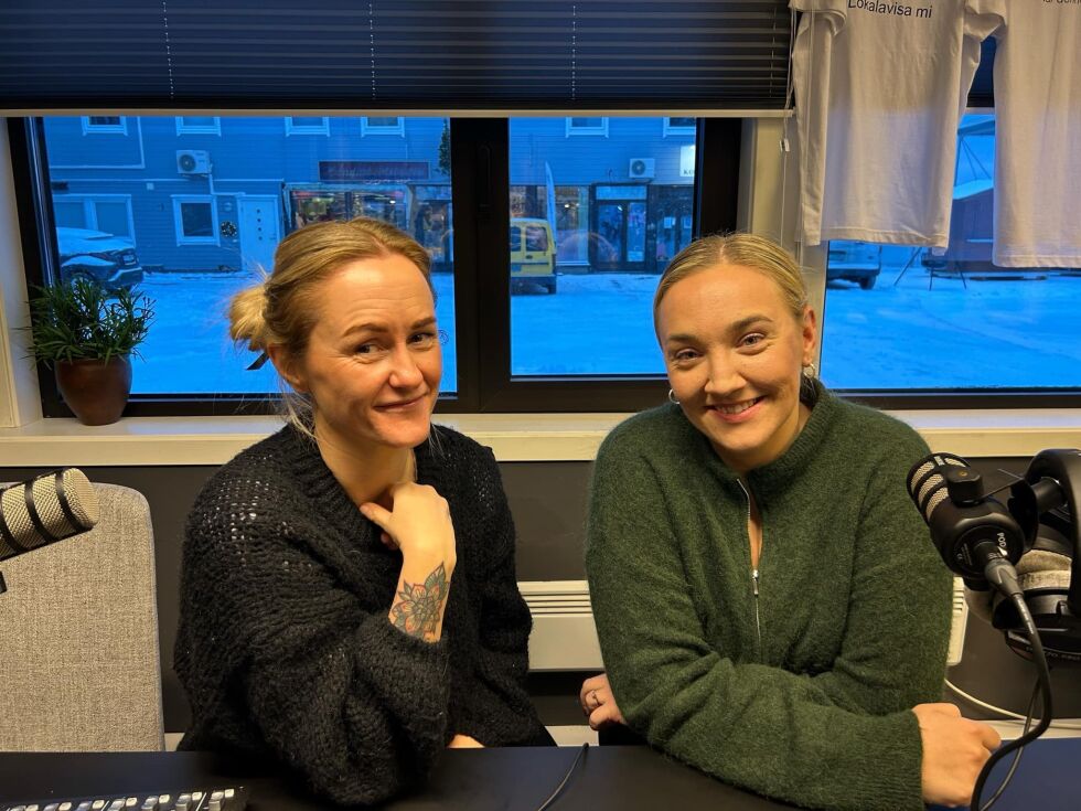 Marte Volden har intervjuet Beate Søraunet.
 Foto: Kristin Storfjord