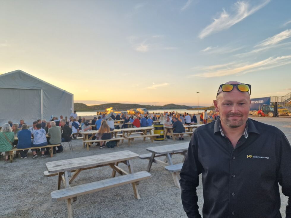 Daglig leder Lasse Berg holdt åpen dag på Maritim Power på Abelvær.
 Foto: Frank Jenssen