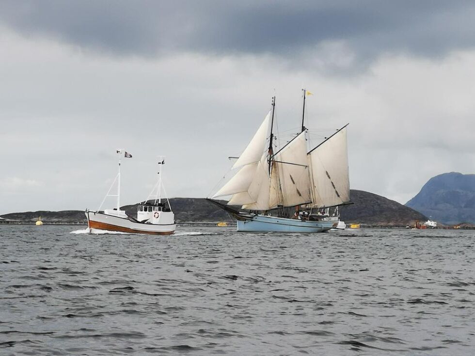 "Anna Rogde" har også passert et par ganger den siste uka. Sist gang i dag.
 Foto: Annfrid Hopsø