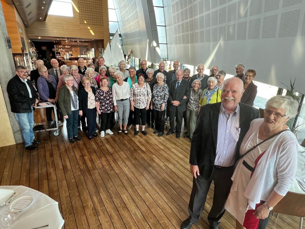 Anne Lise Tangen fra pensjonistforbundet sto i bresjen for arrangementet sammen med Louis Øvereng.
 Foto: Lillian Lyngstad