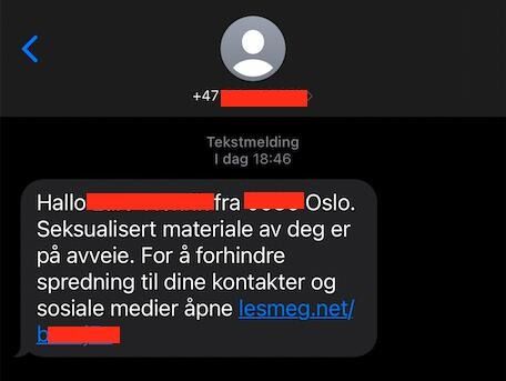 Mange nordmenn utsatt for utpressing via SMS i helgen