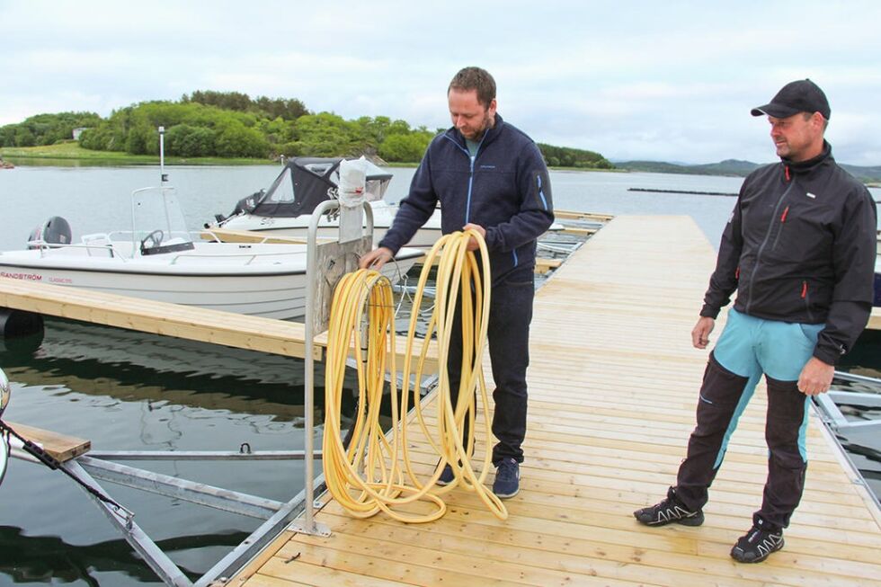 Her finner man det meste av det som bør være i en småbåthavn. Deriblant muligheten for å spyle båten.