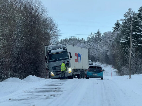 Trailer i grøfta