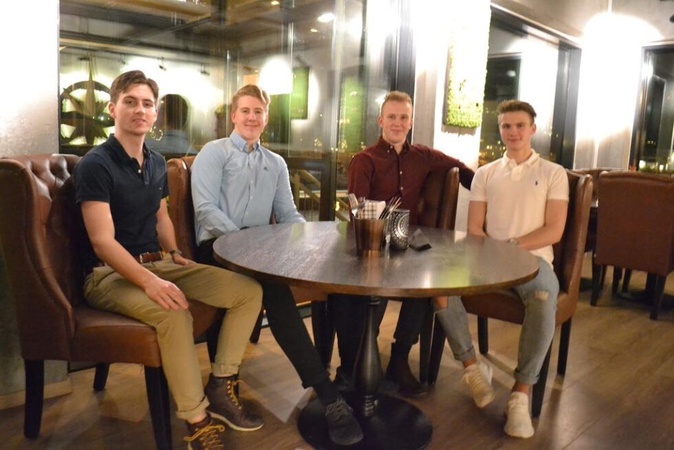 Fra venstre: Ingar Tryggvang, Oskar Bjørnæs, Paul Arild Bjørnæs og Adrian Haugvik i Laidback har nylig gitt ut sin debutsingel.