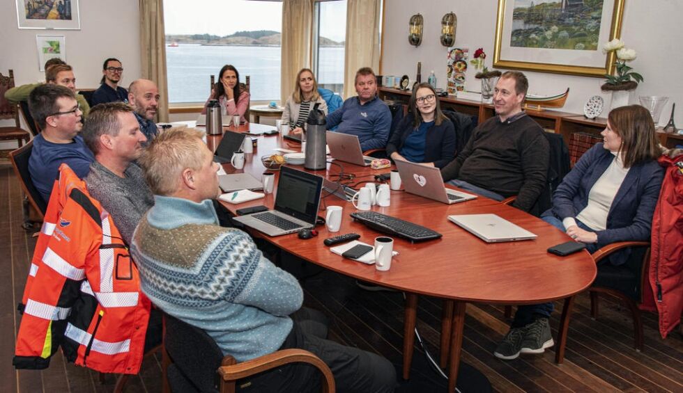 De første dialogmøtene har allerede funnet sted. Fra venstre: Hallgeir Pedersen Ragnar Sæternes, Vidar Fjær, John-Ove Sinkaberg fra SinkabergHansen. Håvard Lutdal fra NTE og Thomas Bjørndal fra Fonrybarklygnen, Øystein Daniel Wisløff og Astrid Svarva fra NTE og Beate Skillingstad fra SinkabergHansen. Så følger Astrid Svarva og Erland Aarvik fra NTE, Hilde Næss fra Tensio, Jakob Krogsrud og Kristine Wormdal fra NTE.
 Foto: SinkabergHansen