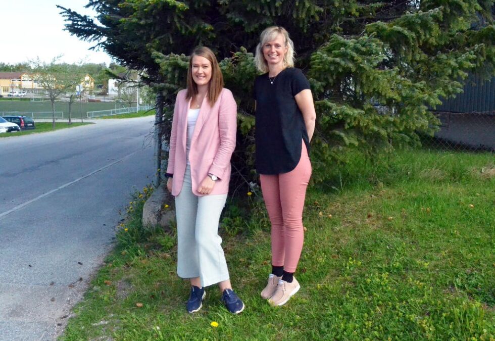 Folkehelsekoordinator Anne Lene Gregersen og plansjef i Nærøysund kommune, Ragnhild Wendelbo Melgård jobber nå med å få kartlagt turstiene i kommunen.
