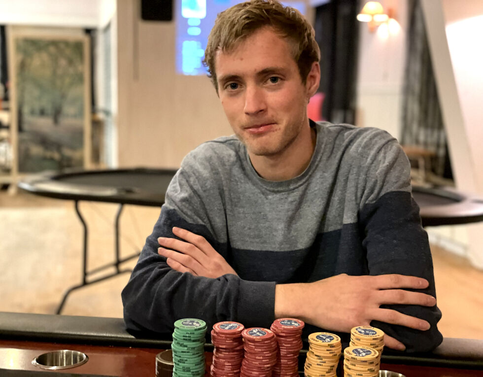 Kristoffer Kvalø gjorde en god jobb ved pokerbordet og kjempet seg til en 2. plass.
 Foto: Synnøve Hanssen