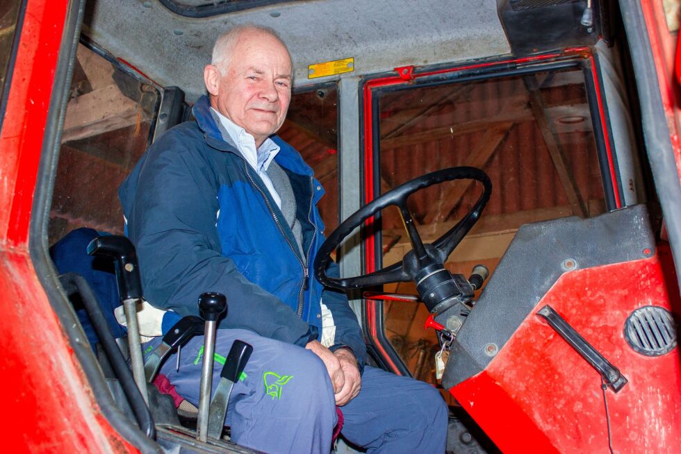 Denne traktoren har Ragnar Kirkeby-Garstad hatt i godt over tjue år.
 Foto: Stine Vikestad